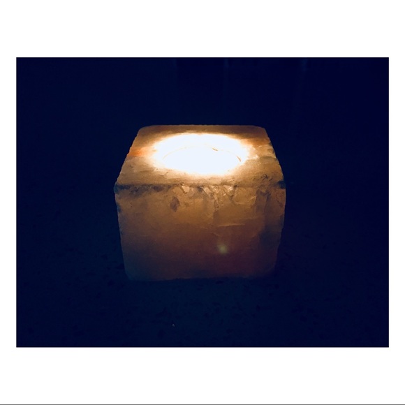 Pink Salt Tea-light Candle Holder - Picture 5 of 5